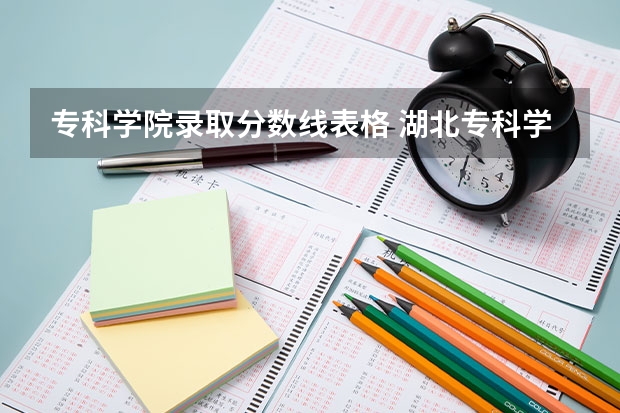 专科学院录取分数线表格 湖北专科学校排名榜及录取分数线