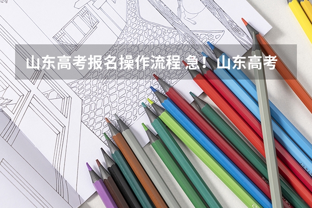 山东高考报名操作流程 急！山东高考报名采集信息问题