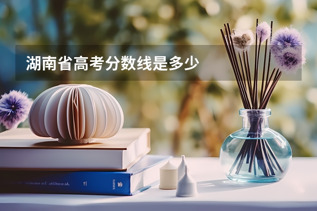 湖南省高考分数线是多少