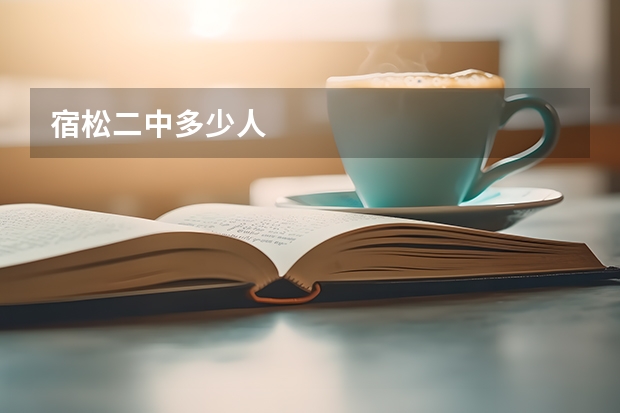 宿松二中多少人