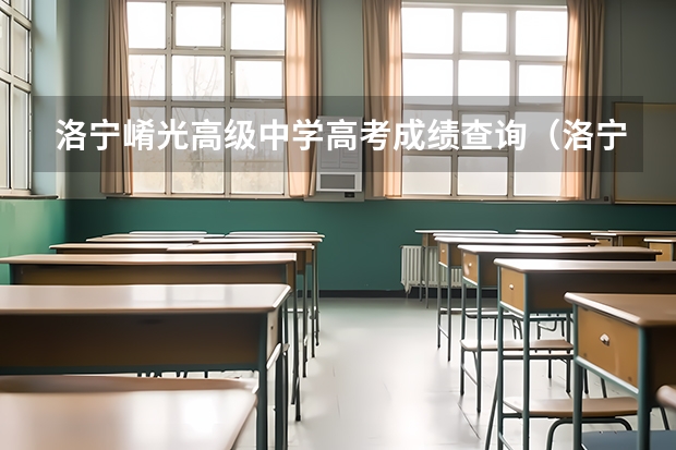 洛宁崤光高级中学高考成绩查询（洛宁二高高考成绩）
