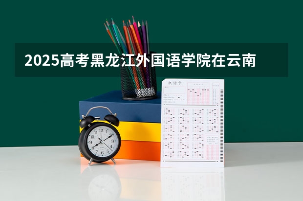 2025高考黑龙江外国语学院在云南招生计划