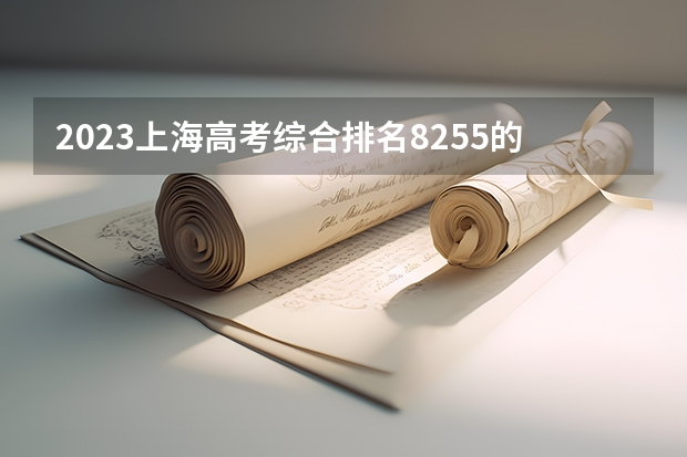 2023上海高考综合排名8255的考生报什么大学 历年录取分数线
