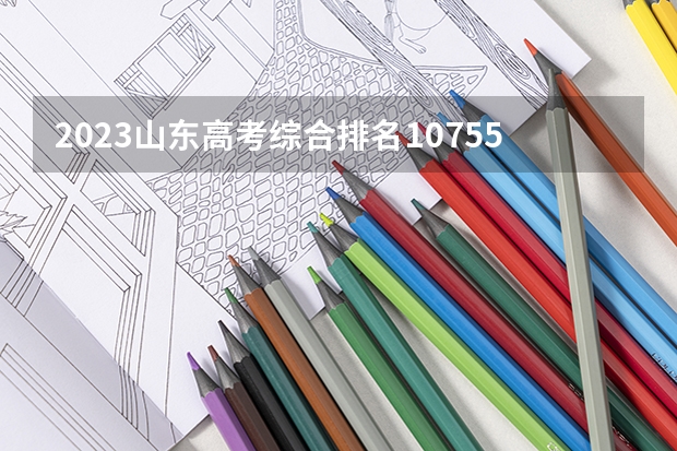2023山东高考综合排名10755的考生报什么大学 历年录取分数线