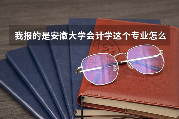 我报的是安徽大学会计学这个专业怎么样