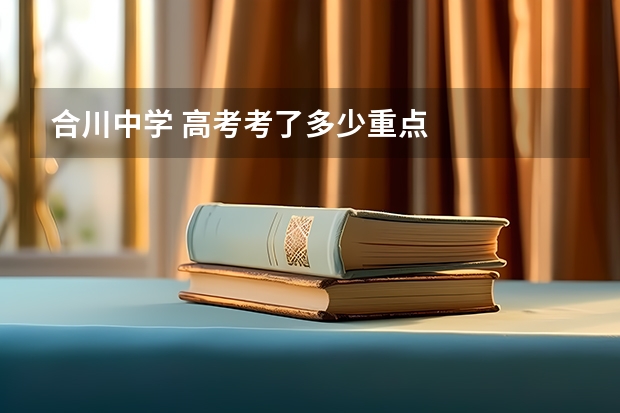 合川中学 高考考了多少重点