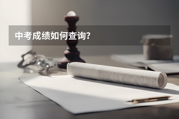 中考成绩如何查询?