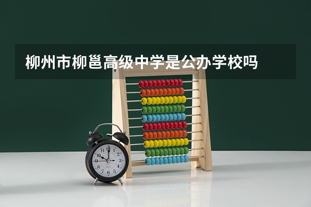 柳州市柳邕高级中学是公办学校吗