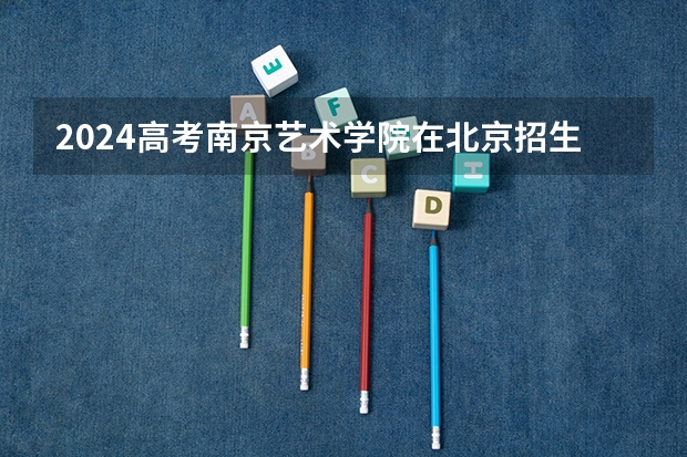 2024高考南京艺术学院在北京招生计划
