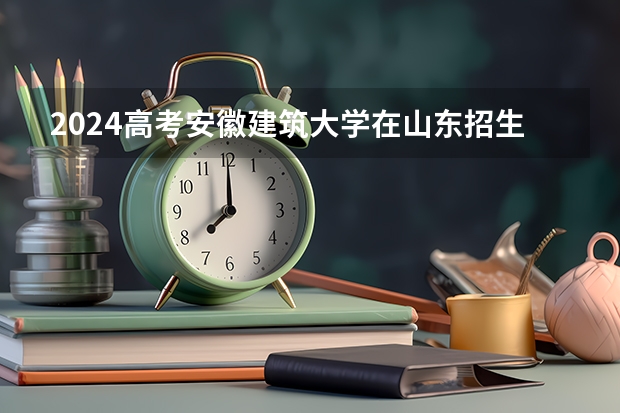 2024高考安徽建筑大学在山东招生计划