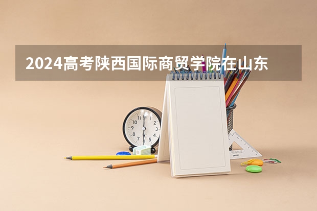 2024高考陕西国际商贸学院在山东招生计划