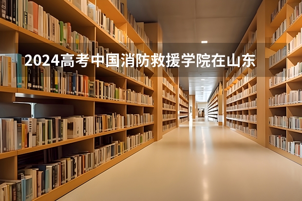 2024高考中国消防救援学院在山东招生计划