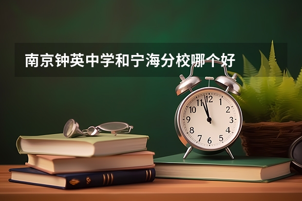 南京钟英中学和宁海分校哪个好