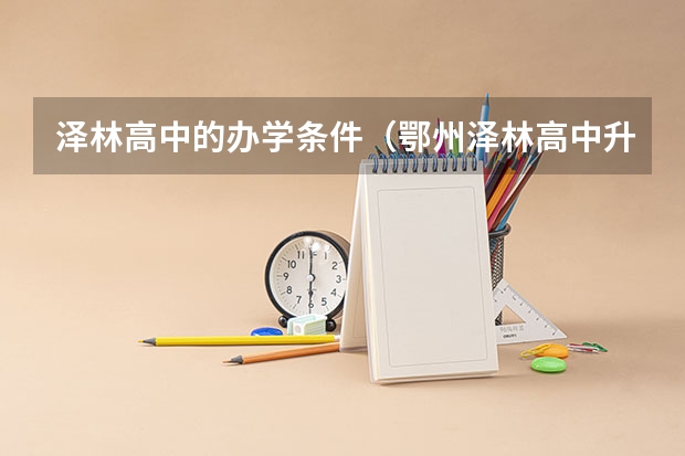 泽林高中的办学条件（鄂州泽林高中升学率）