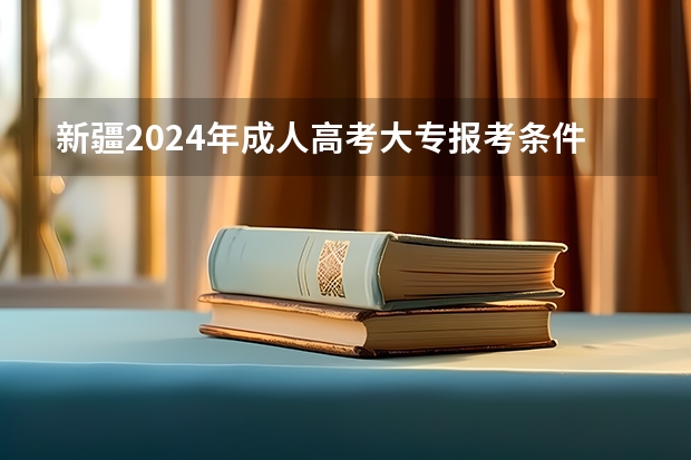 新疆2024年成人高考大专报考条件和费用一共是多少钱？