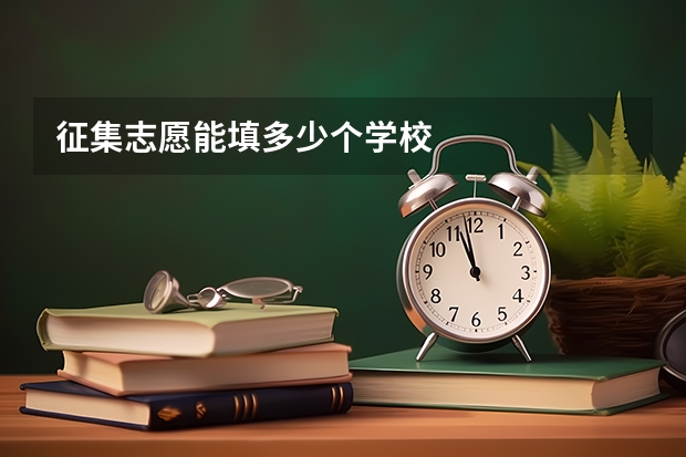 征集志愿能填多少个学校