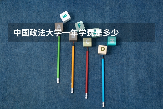 中国政法大学一年学费是多少