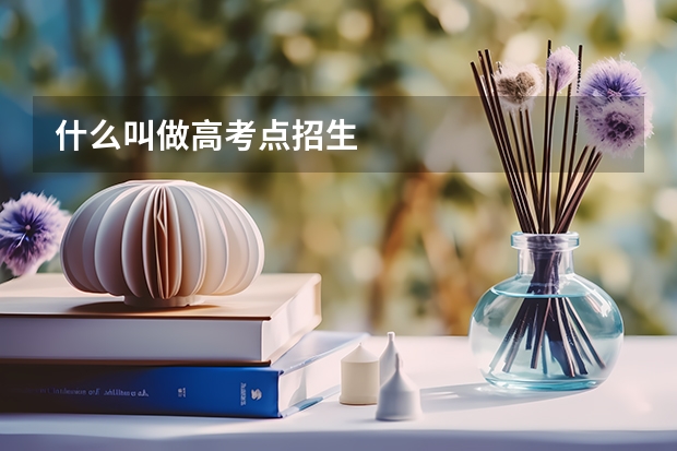 什么叫做高考点招生