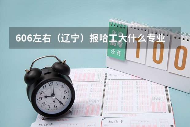 606左右（辽宁）报哈工大什么专业好？