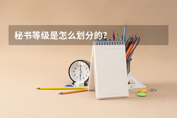 秘书等级是怎么划分的？